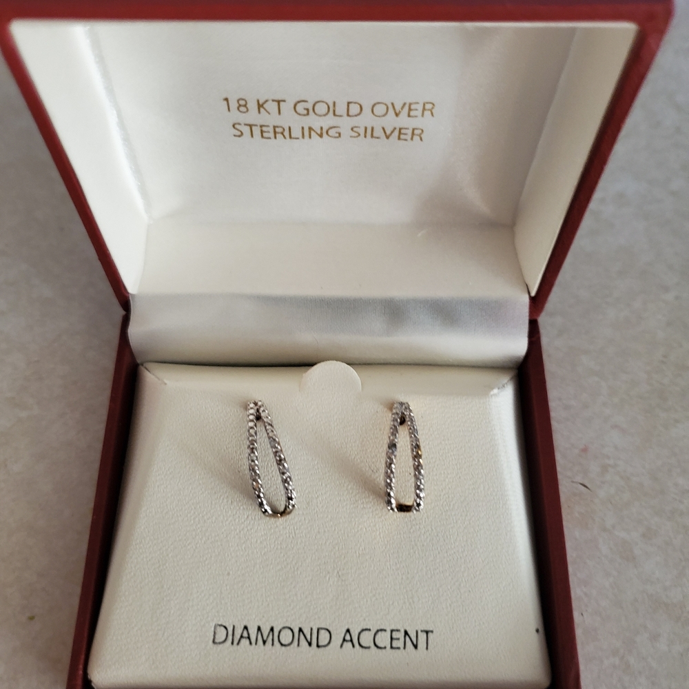 Diamond accent earrings
